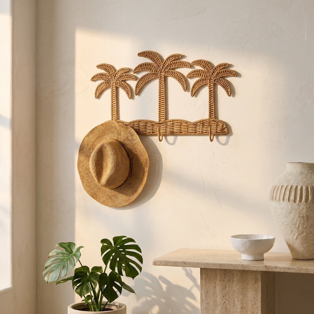 Wall wardrobe in palm design