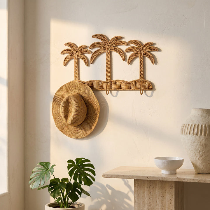 Wall wardrobe in palm design