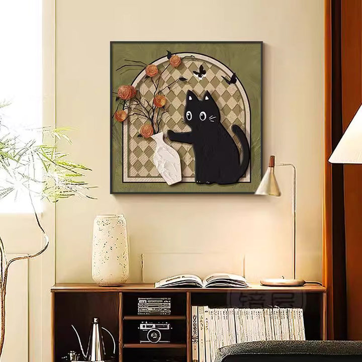 Decorative Cat-Themed Wall Art