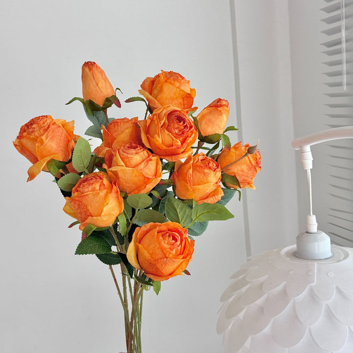 Realistic Artificial Rose Floral Stem