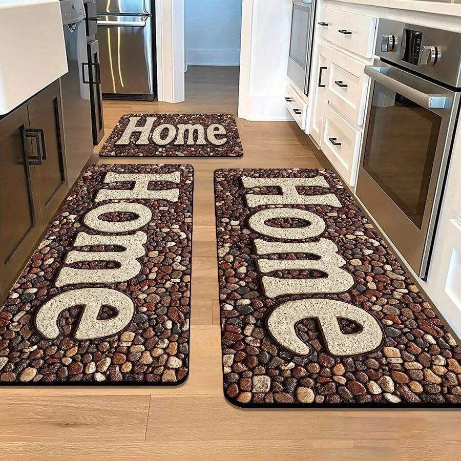 Stone-Inspired Decorative Area Mat