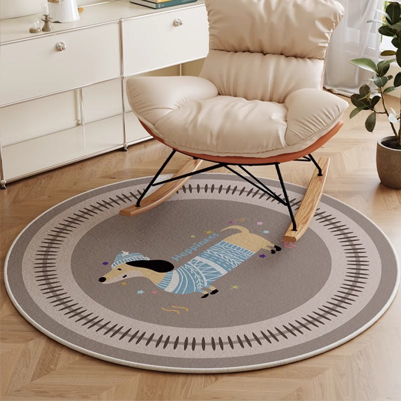 Round Decorative Area Rug for Home Decor