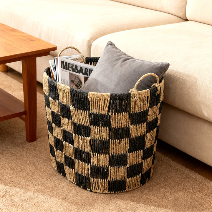Handwoven storage basket