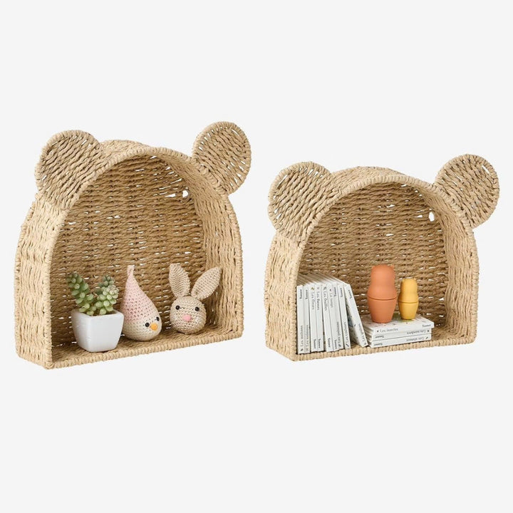 Playful storage basket with ears