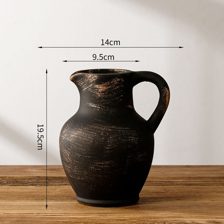 Elegant and Rustic Ceramic Carafe