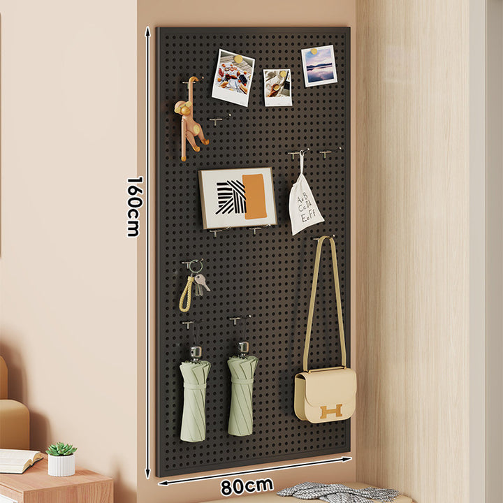 Wall-Mounted Perforated Metal Pegboard Organizer Panel