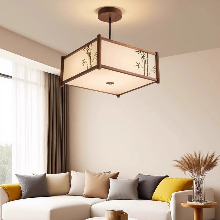 Bamboo-Style Ceiling Pendant Light