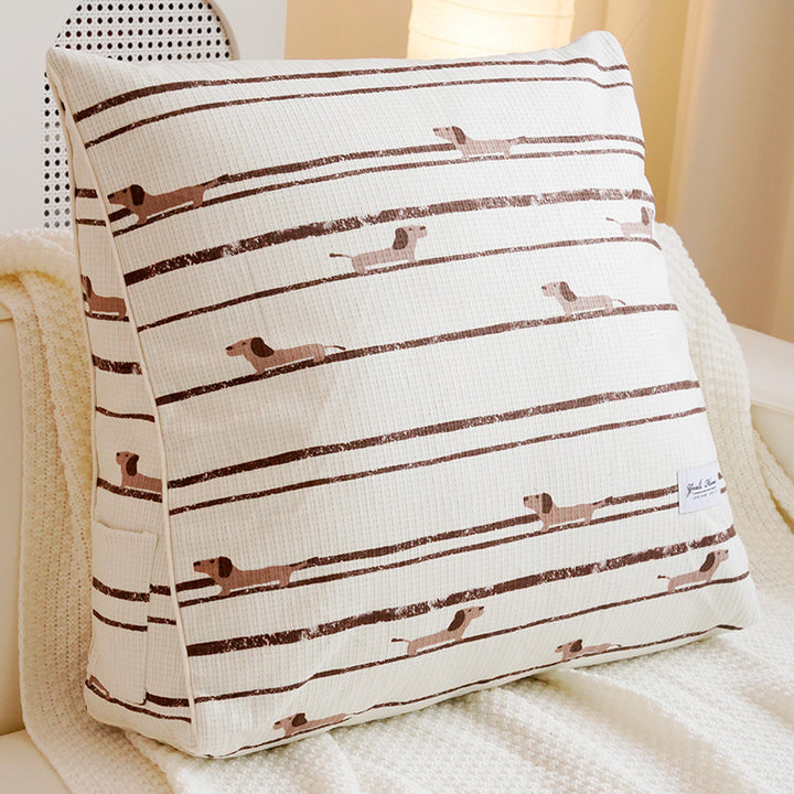 Decorative Dog Print Throw Pillow for Home Decor