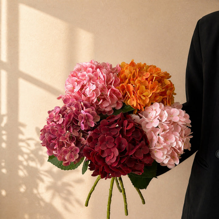 Artificial Hydrangea Floral Stem