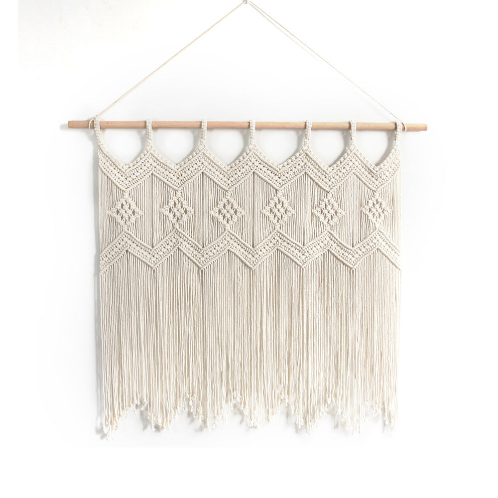 Macrame Wall Hanging with Elegant Fringes