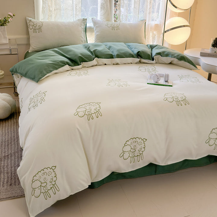 Playful Animal-Themed Duvet Cover Set