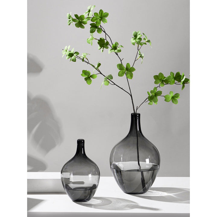 Elegant Clear Glass Decorative Vase