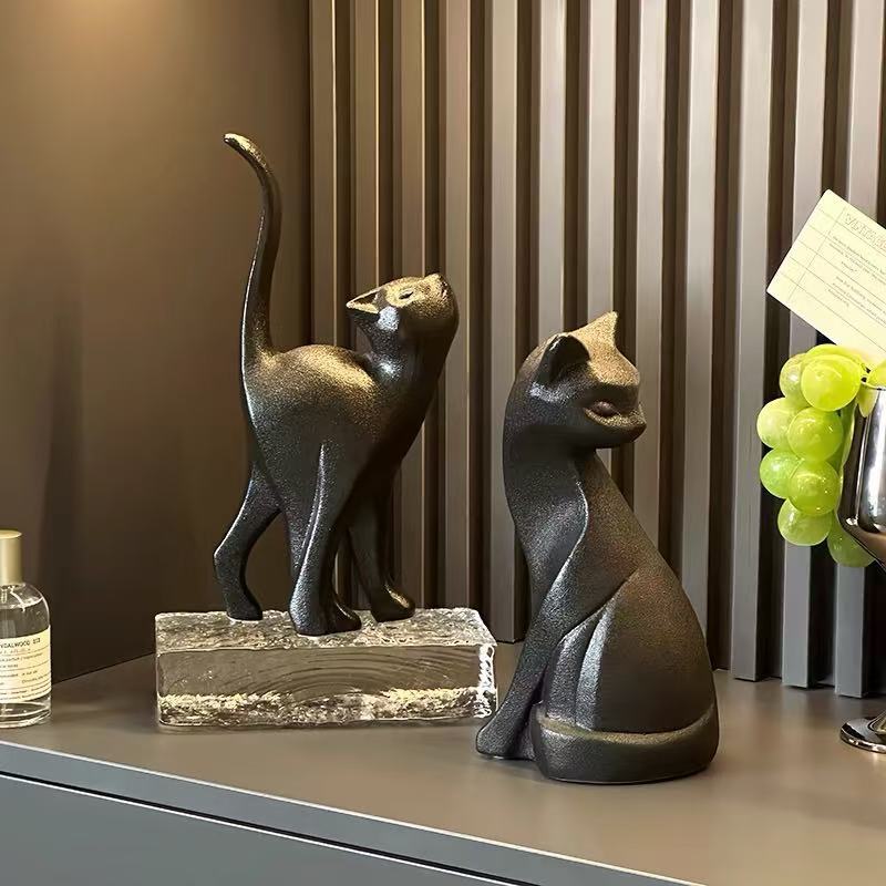 Contemporary Cat Figurine