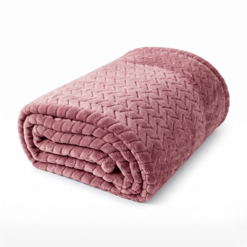 Textured Plush Hypoallergenic Blanket