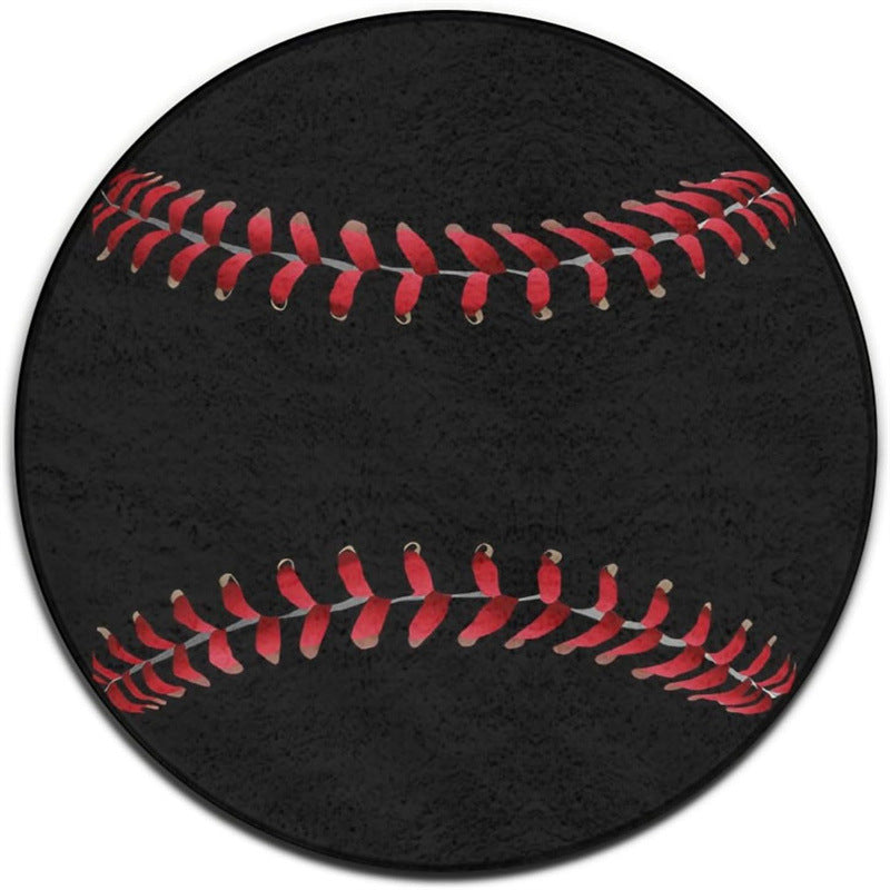 Gaming-Themed Round Plush Area Mat
