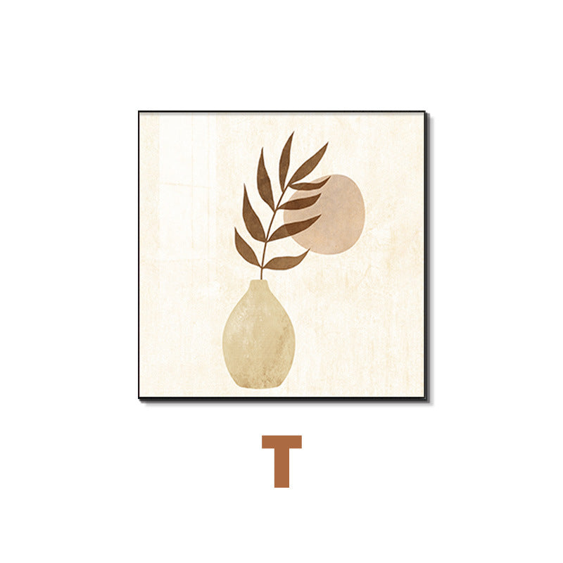 Framed Abstract Botanical Line Art Print