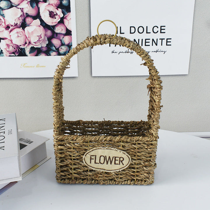 Handwoven Decorative Flower Basket
