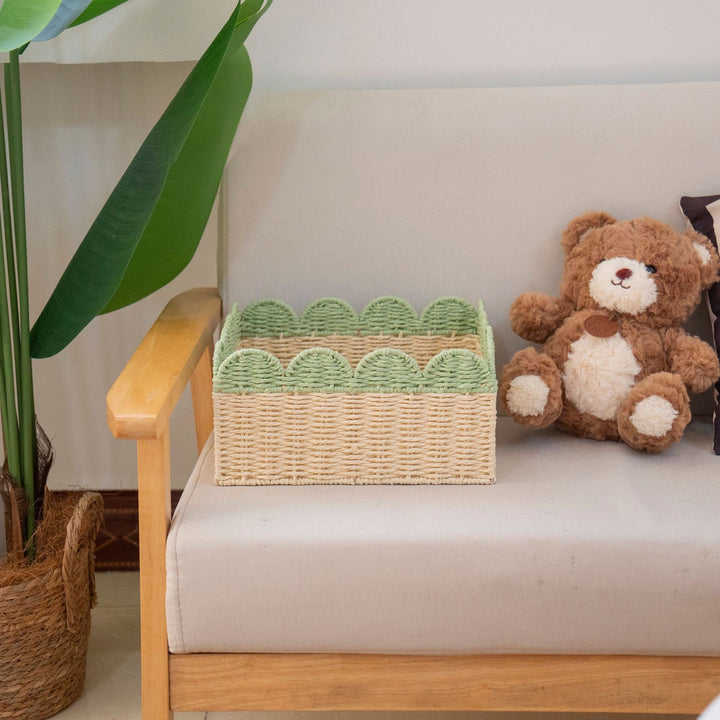 Decorative Scalloped Storage Basket