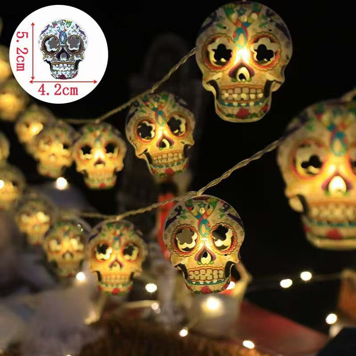 Decorative Halloween LED Pumpkin Ghost Bat String Lights