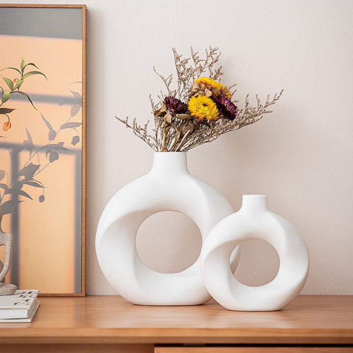 Modern Geometric Ceramic Vase