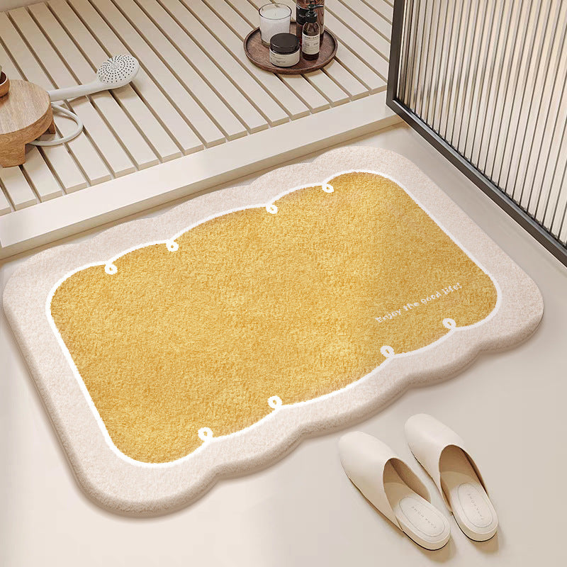 Plush Cloud-Shaped Bath Mat