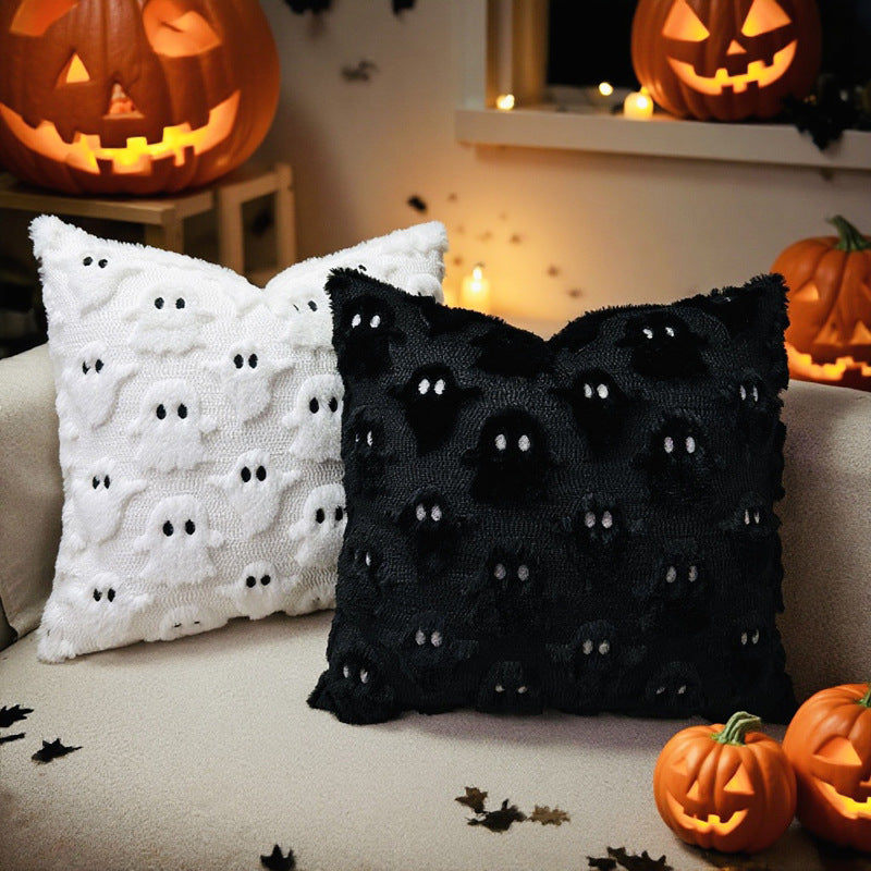Ghost-Themed Decorative Cushion