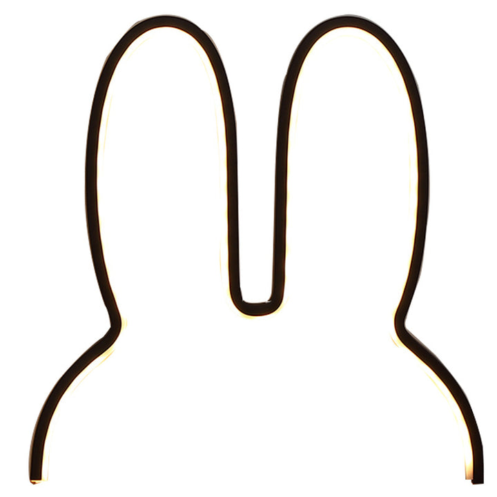Bunny-shaped LED ambient wall and table night light