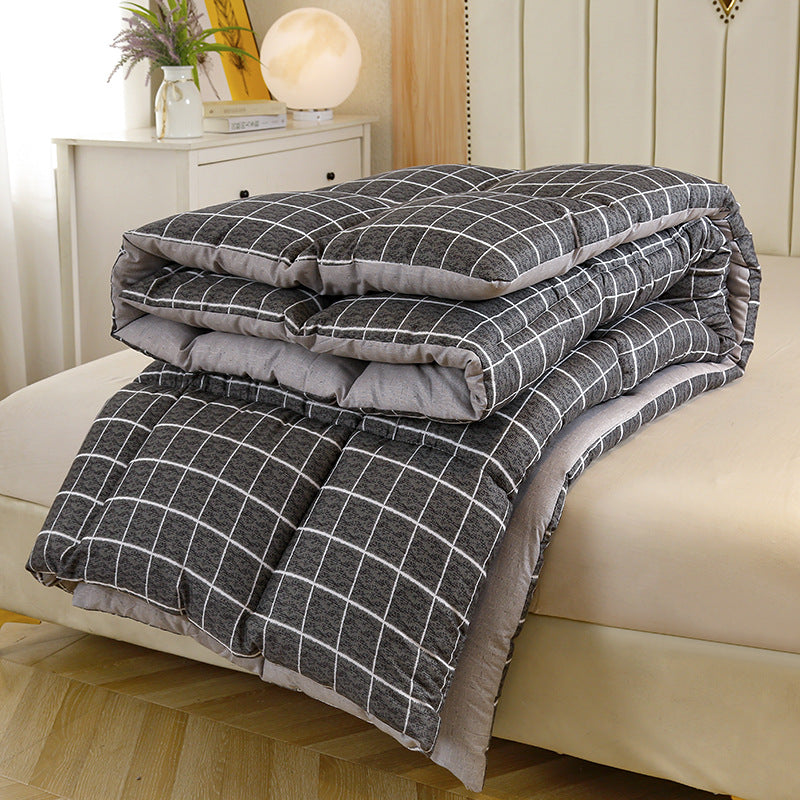 Lightweight Cotton Grid Pattern Comforter