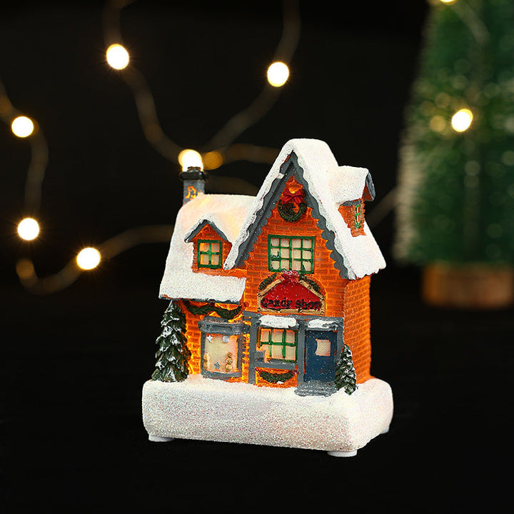 Decorative Christmas lighting with LED house design