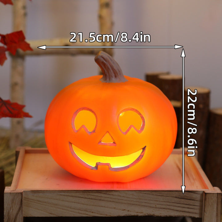 Ceramic Cat Pumpkin LED Tealight Holder