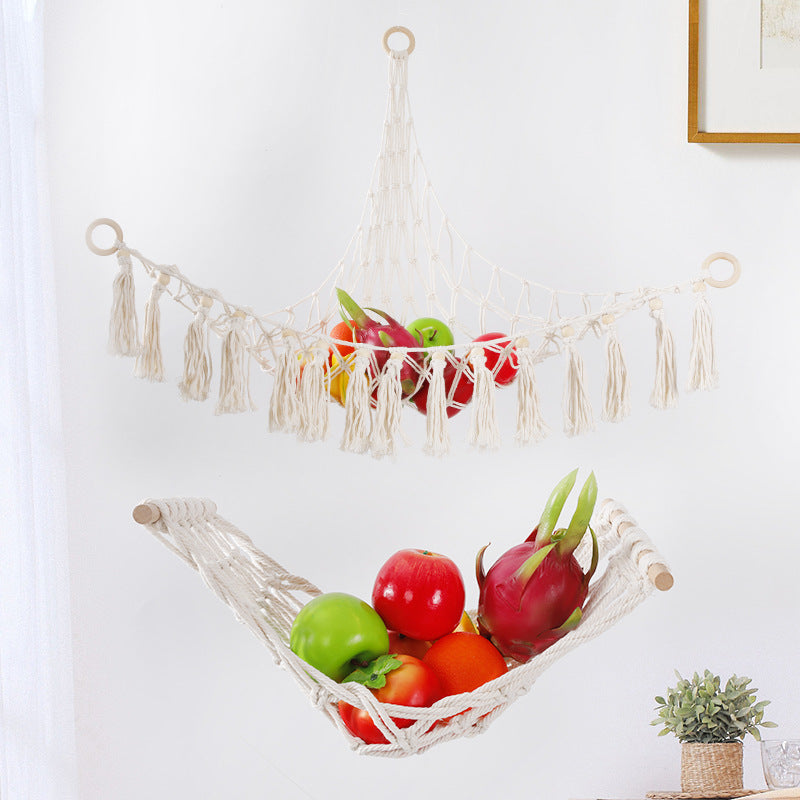Hanging fruit net