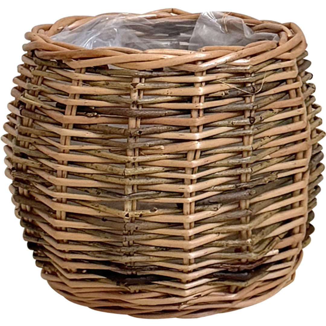 Handcrafted basket with natural flair
