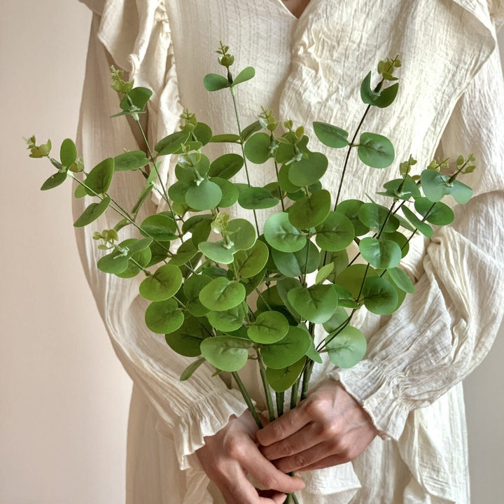 Lifelike Eucalyptus Leaf Bouquet