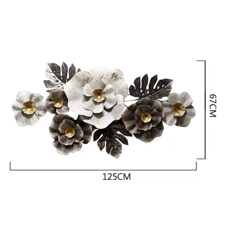 Floral Metal Wall Sculpture