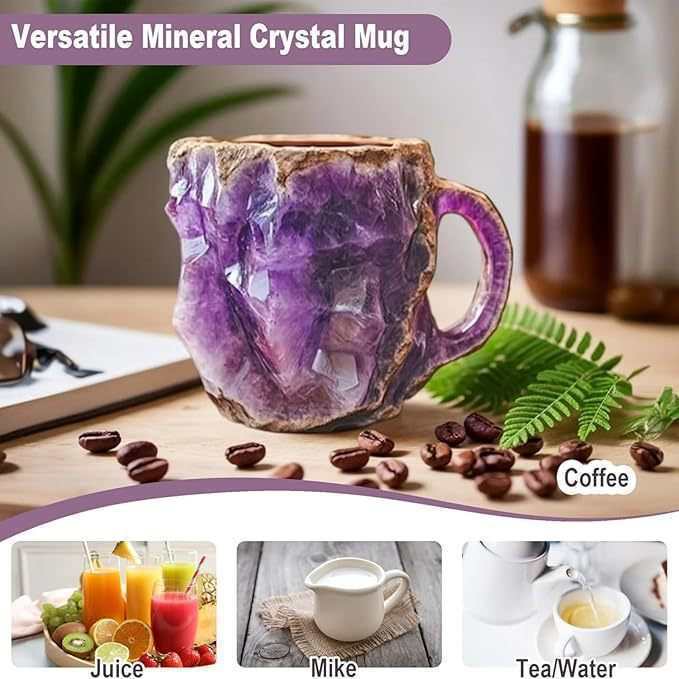 Artistic Stone-Molded Coffee Mug