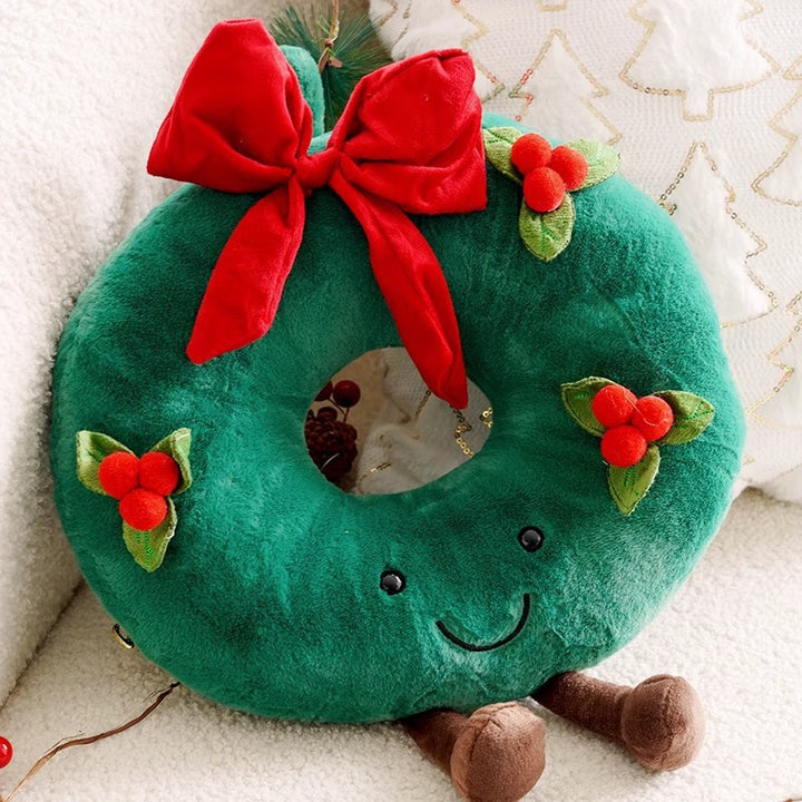 Decorative Christmas Themed Lumbar Pillow