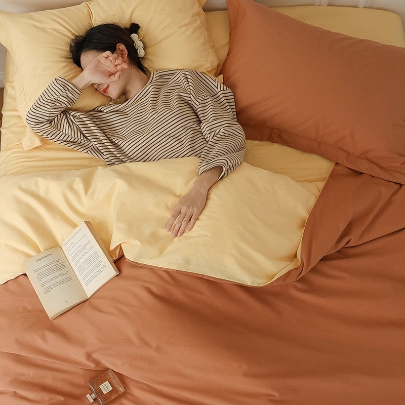 Cozy Lightweight Cotton Duvet Cover Set Avarnia