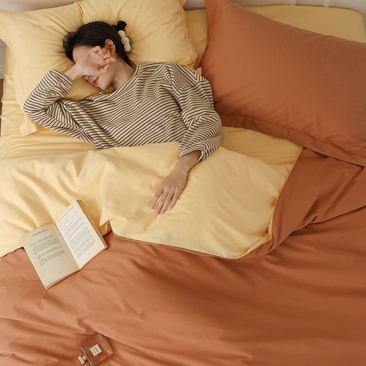 Cozy Lightweight Cotton Duvet Cover Set Avarnia