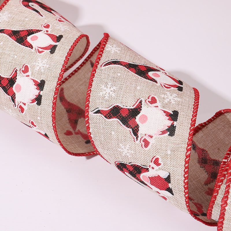 Decorative Christmas motif gift ribbons