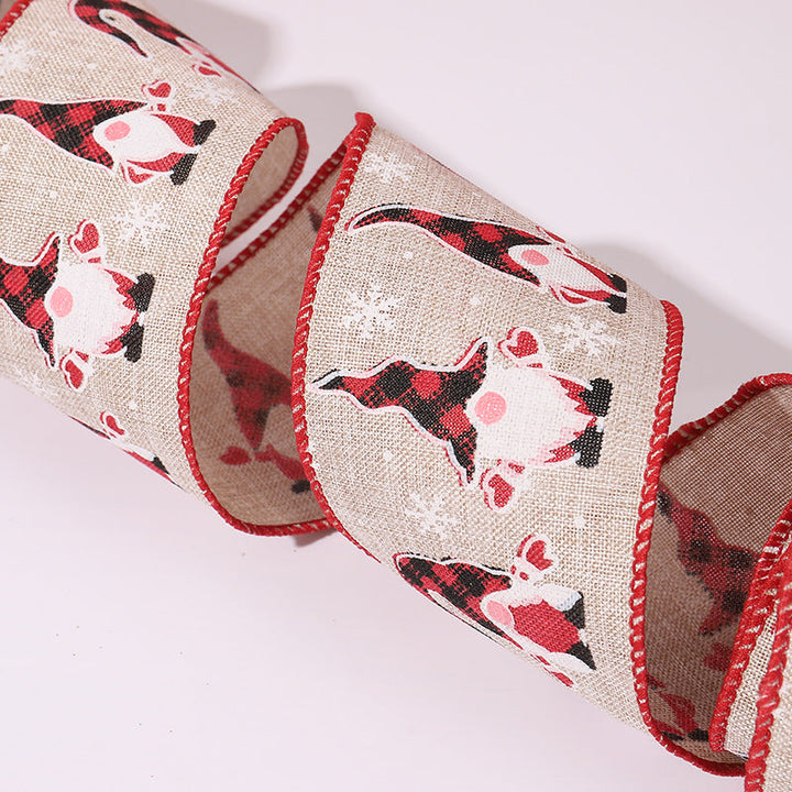 Decorative Christmas motif gift ribbons