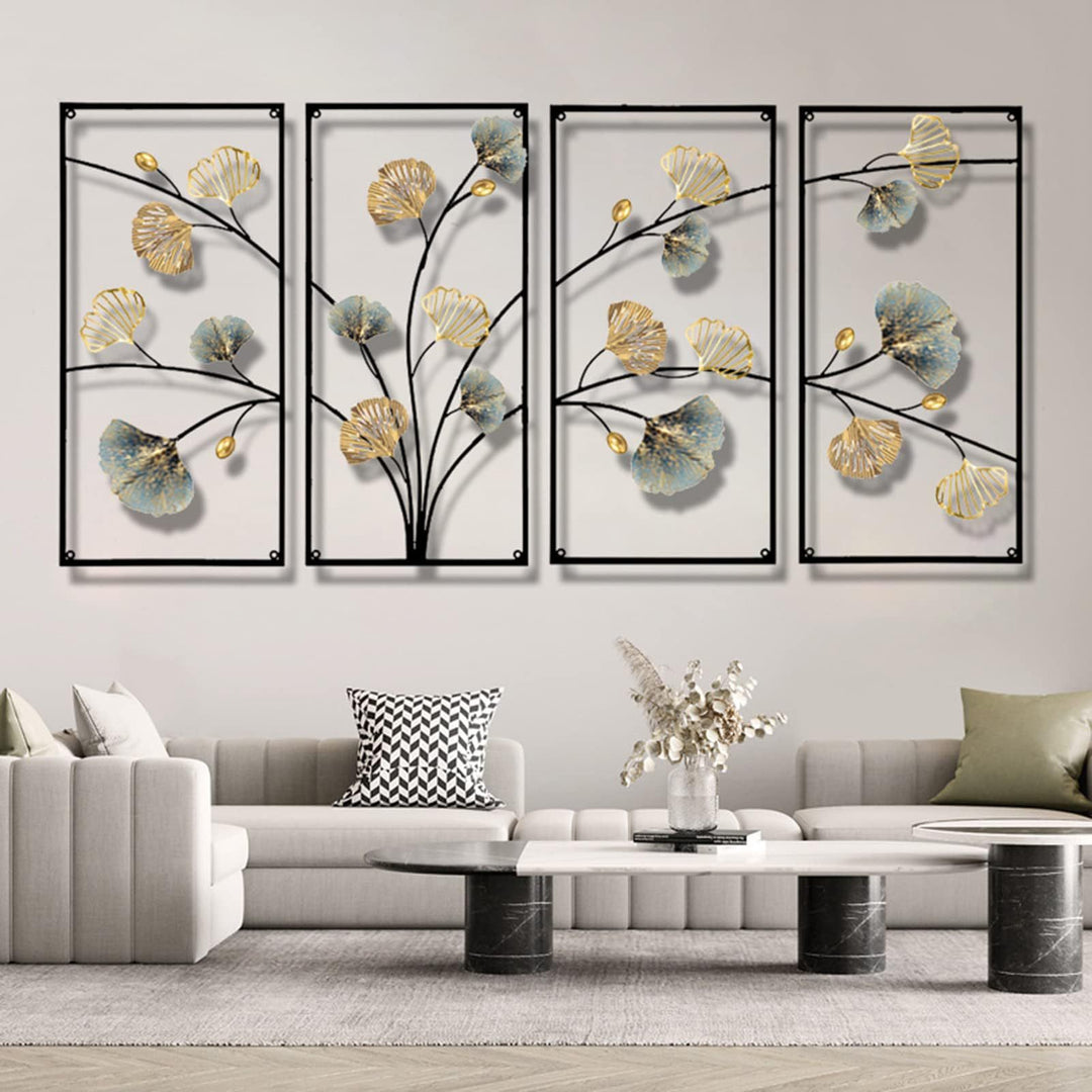Elegant Floral Metal Wall Art Sculpture