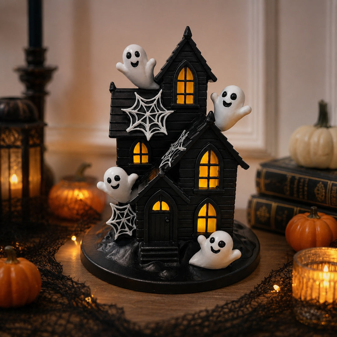Halloween Deco House with spooky ghosts