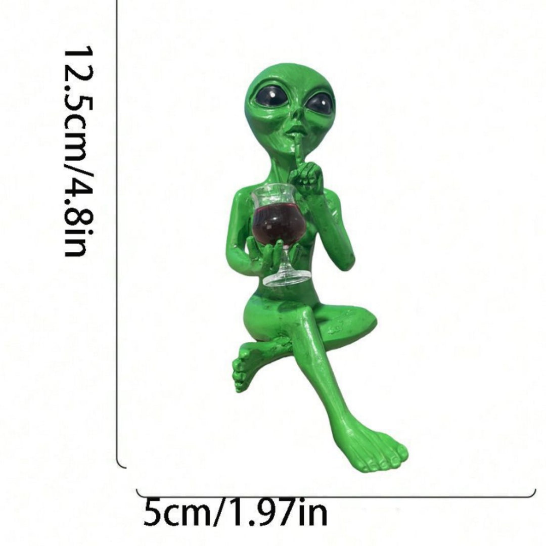 Alien Figurine Phone Holder
