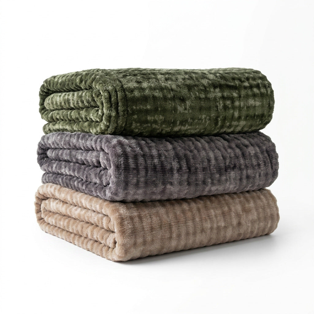 Waffle Weave Plush Blanket