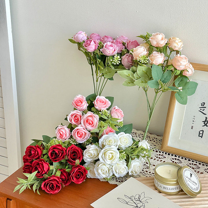 Realistic Artificial Rose Bouquet
