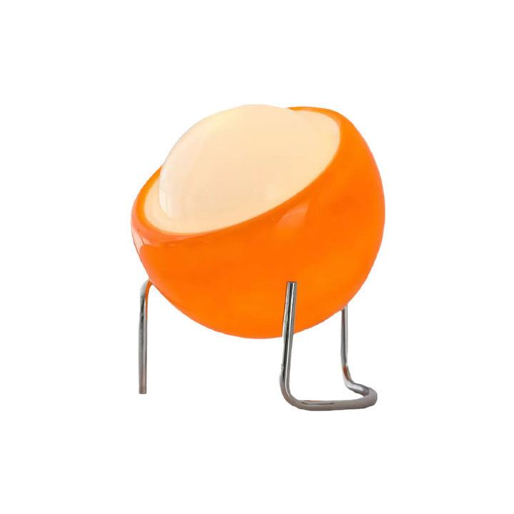 Decorative Orb LED Table Lamp with chrome tripod legs