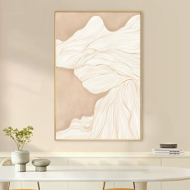 Abstract Wavy Line Framed Wall Art