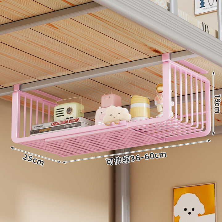 Space-Saving Under-Shelf Sliding Wire Storage Basket