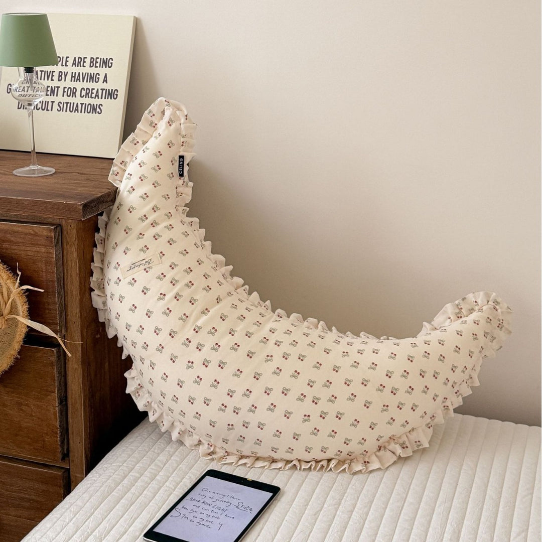 Decorative Moon Shaped Decorative Support Pillow Avarnia