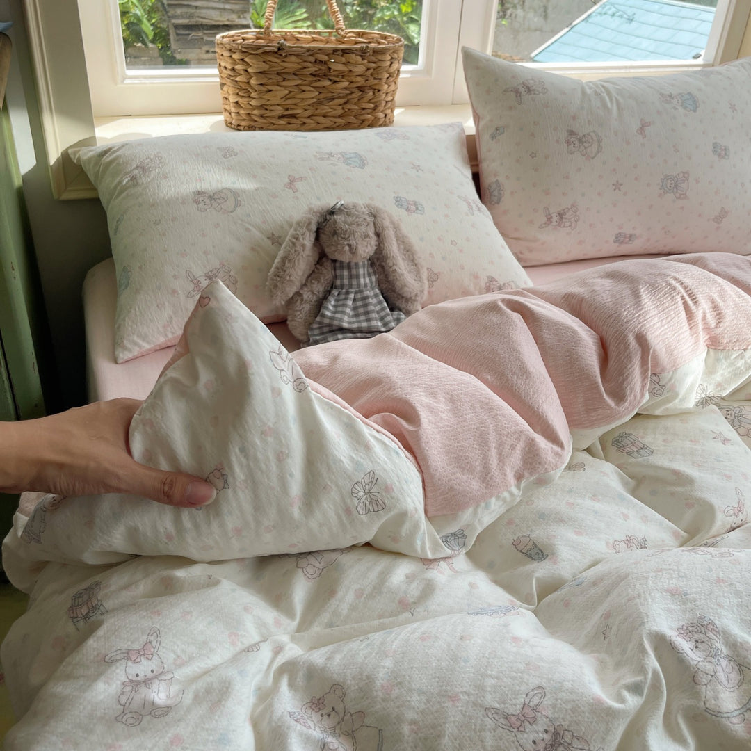 Playful Cartoon-Themed Bedding Set